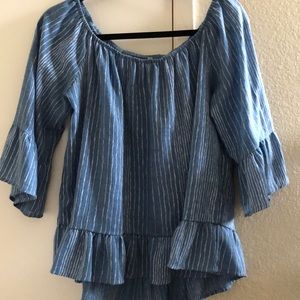 Blue striped long sleeve!